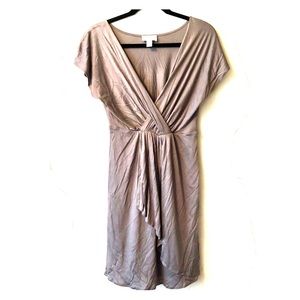 {Ann Taylor LOFT} Grey Short Sleeve Dress